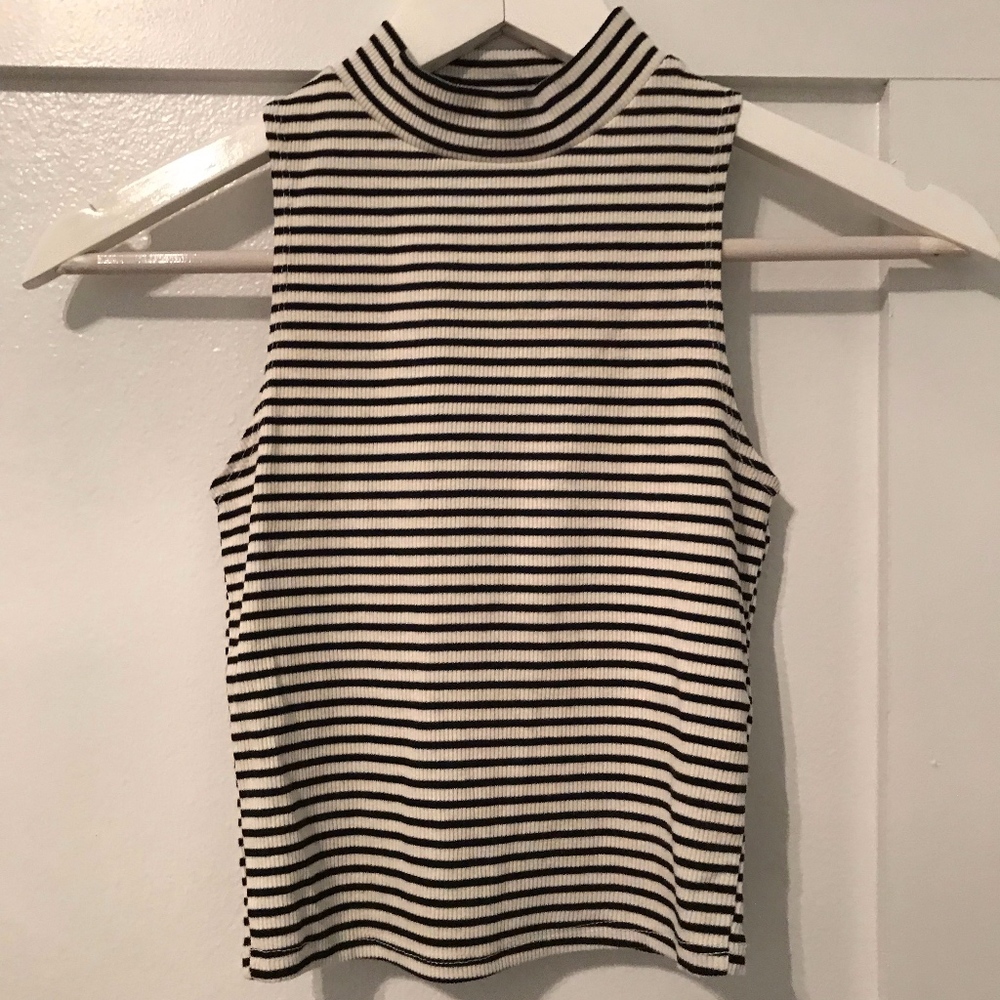 Full Tilt Striped Crop Top